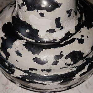 1920s ArtDeco,  "Schoolhouse" chandelier with 4ft chain and milkglass and bronze